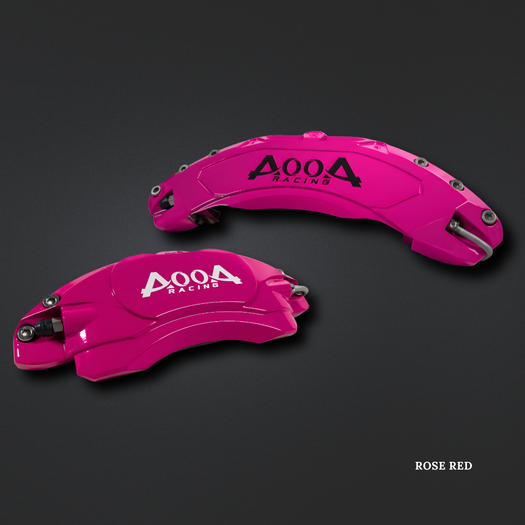 AOOA Aluminum Alloy Brake Caliper Cover Rose Red