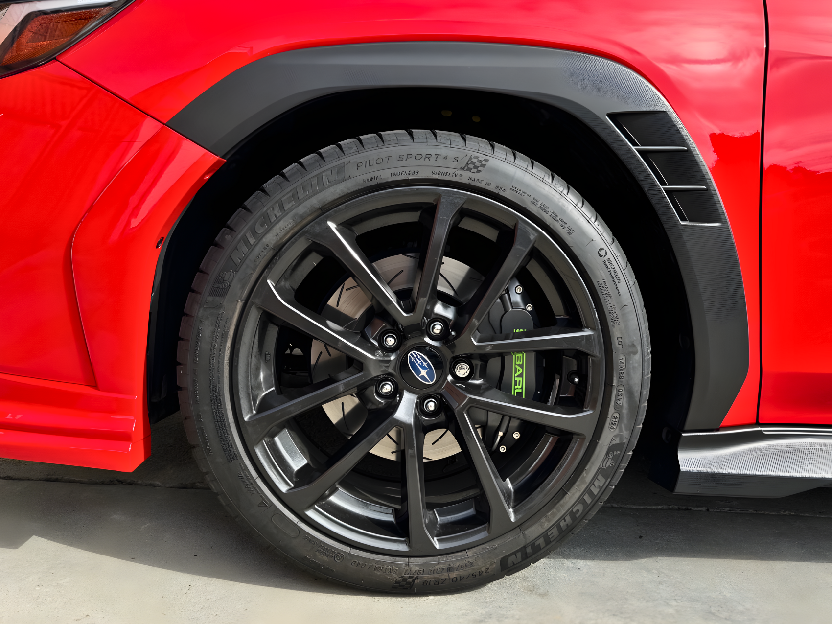 AOOA Aluminum Brake Caliper Cover on Subaru