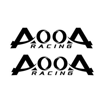 AOOA Accessories & Merchandise UV Printed Sticker Logo Black